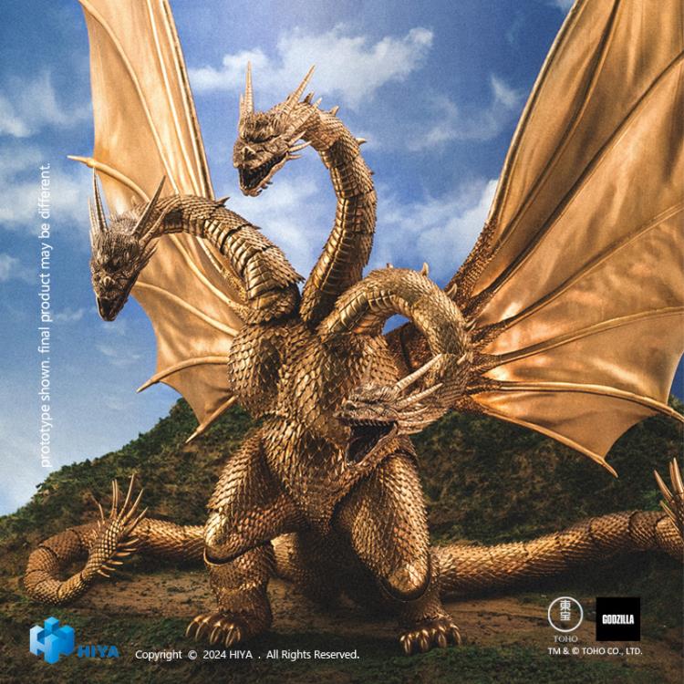 PRE ORDER – HIYA EXQUISITE BASIC - GODZILLA VS KING GHIDORAH (1991) - MECHANICAL KING GHIDORAH (BATTLE DAMAGED VERSION)