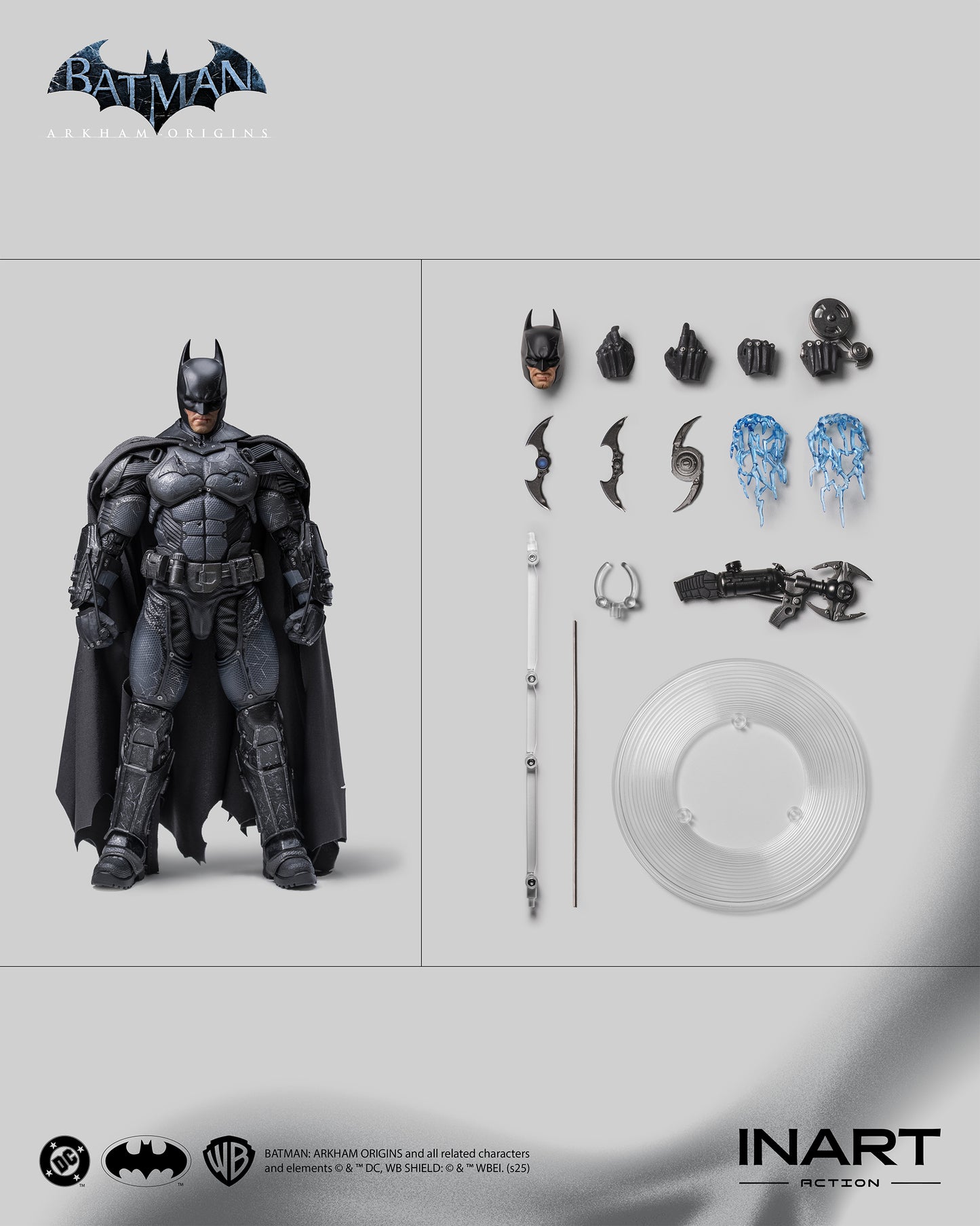 PRE ORDER – BATMAN: ARKHAM ORIGINS – BATMAN (BATTLE DAMAGED VERSION) ACTION FIGURE