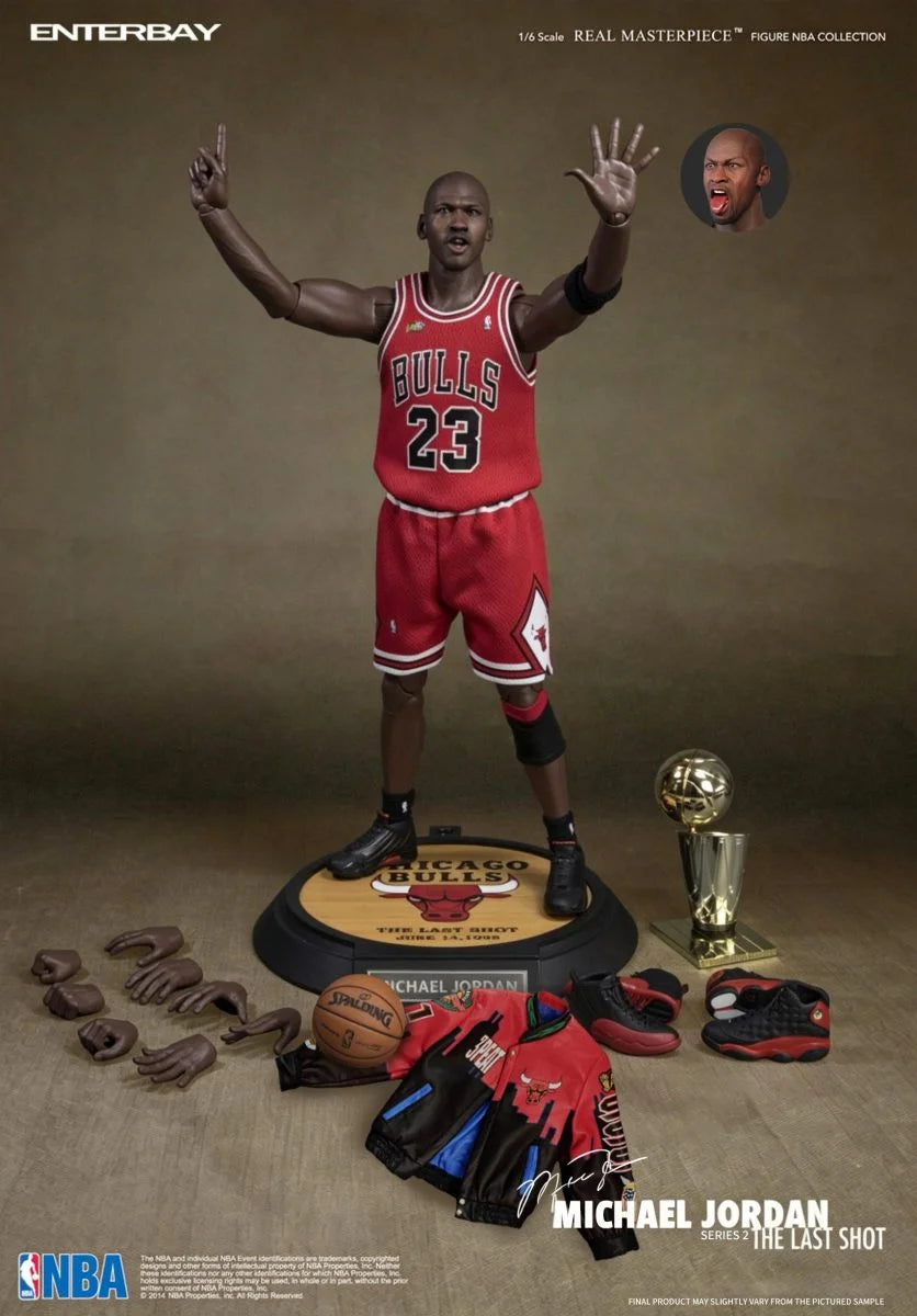 PRE ORDER – 1/6 ENTERBAY EB RM-1058 REAL MASTERPIECE NBA SERIES MICHAEL JORDAN (SERIES 2) #23 GUEST VERSION WAX FIGURE