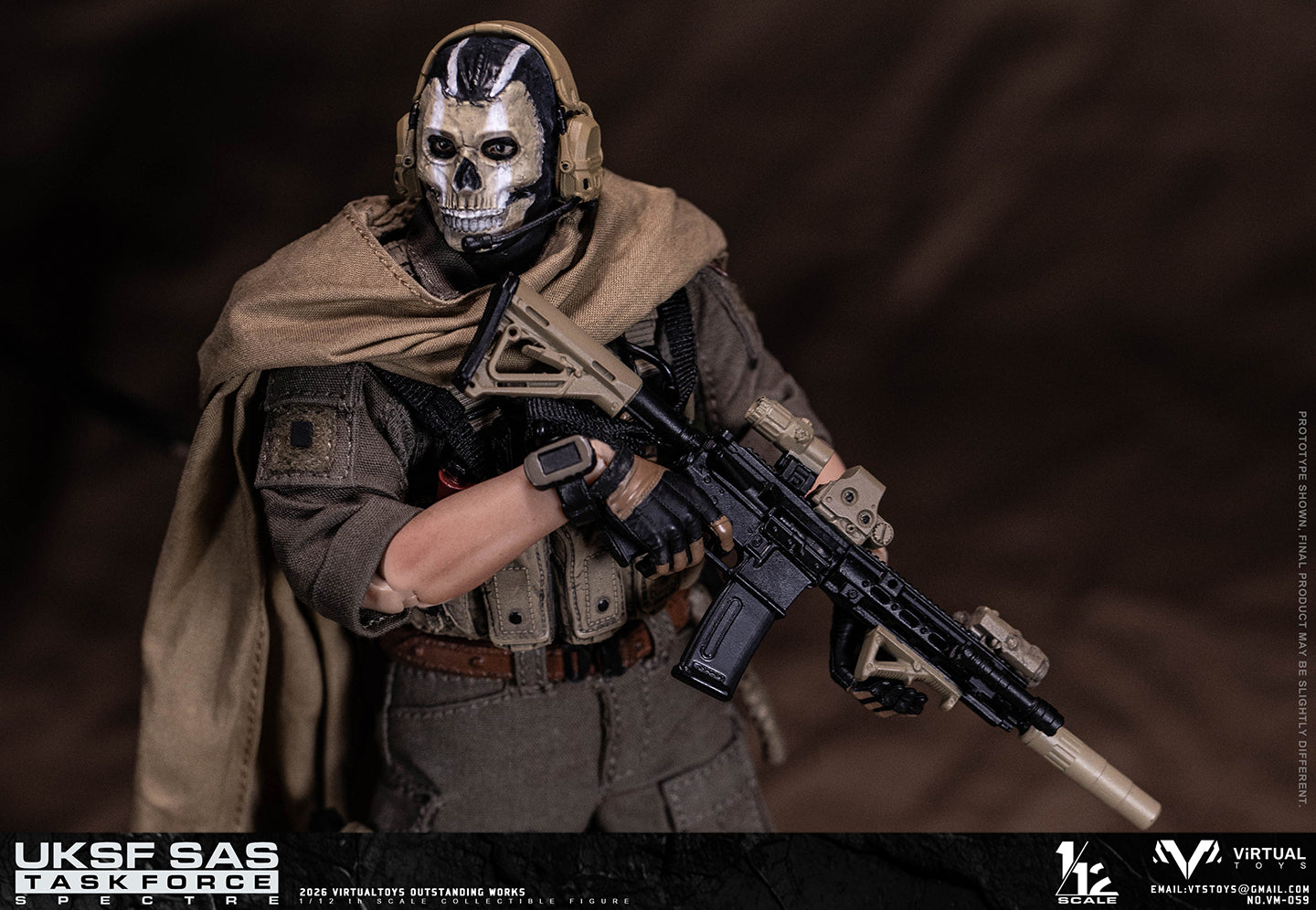 PRE ORDER – 1/12 VTSTOYS UK SAS TASK FORCE ACTION FIGURE NO.VM059