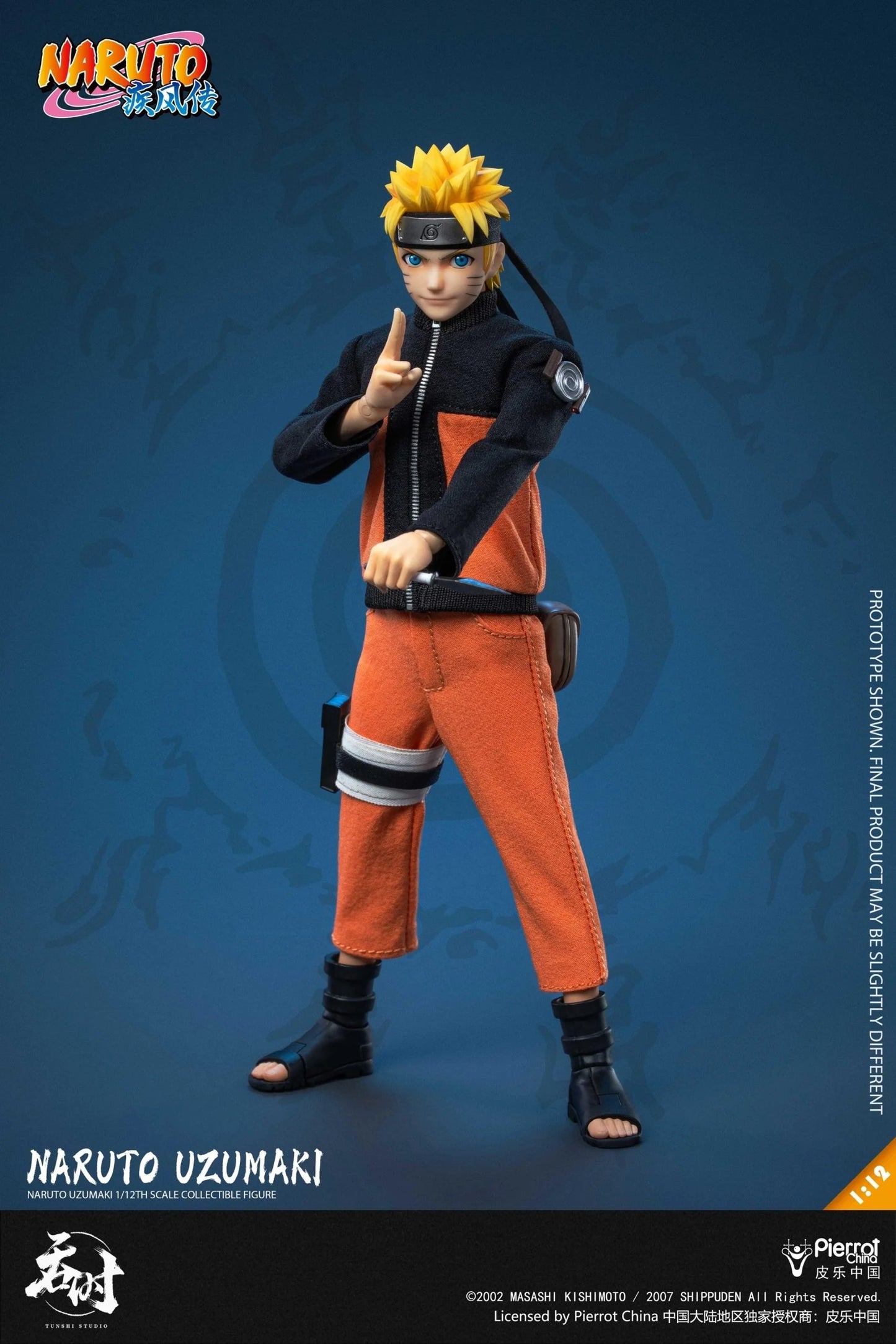 BACK ORDER – TUNSHI STUDIO TS-020 1/12 NARUTO SHIPPUDEN - NARUTO UZUMAKI (OFFICIALLY LICENSED IN MAINLAND CHINA)