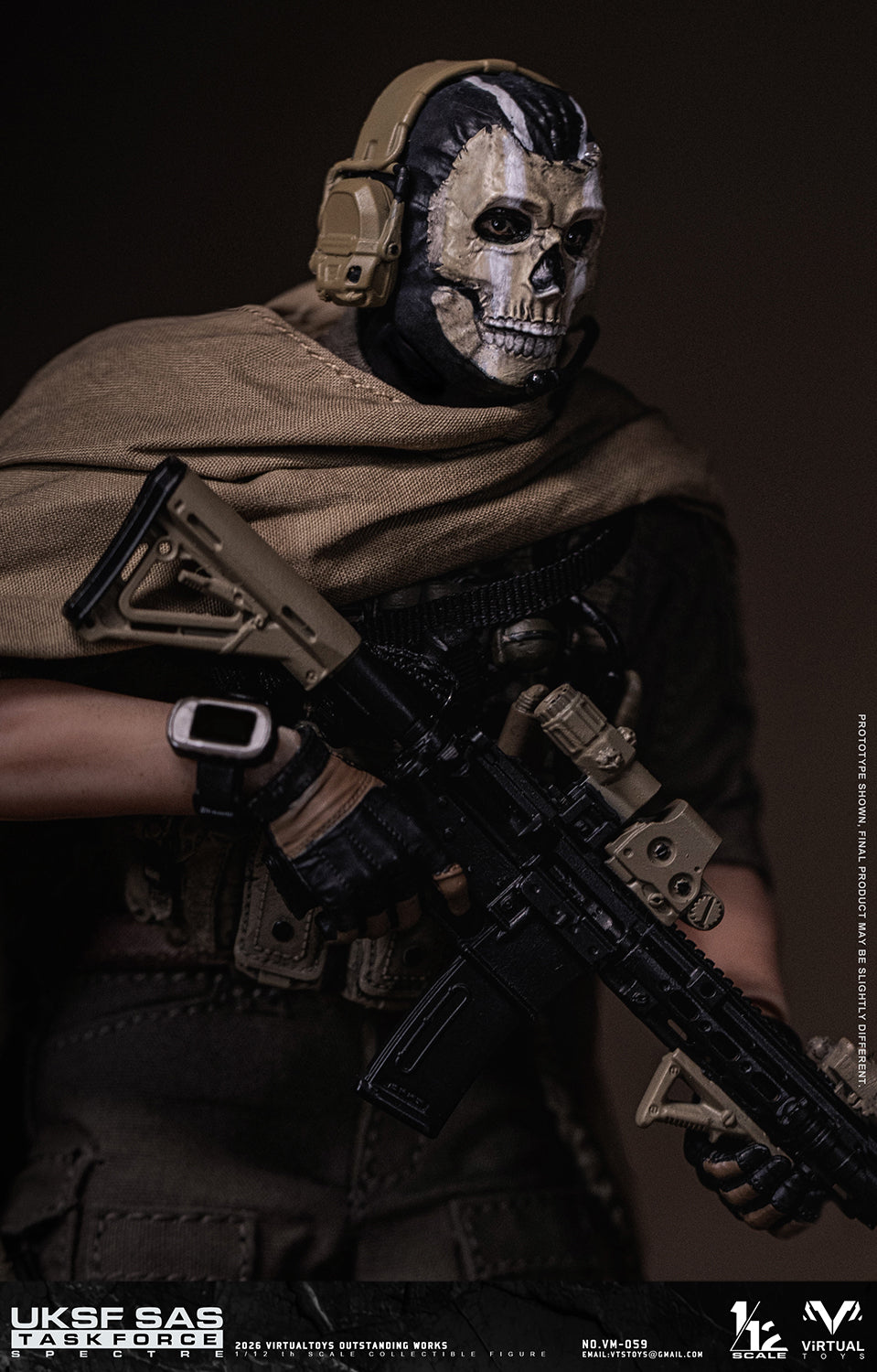 PRE ORDER – 1/12 VTSTOYS UK SAS TASK FORCE ACTION FIGURE NO.VM059
