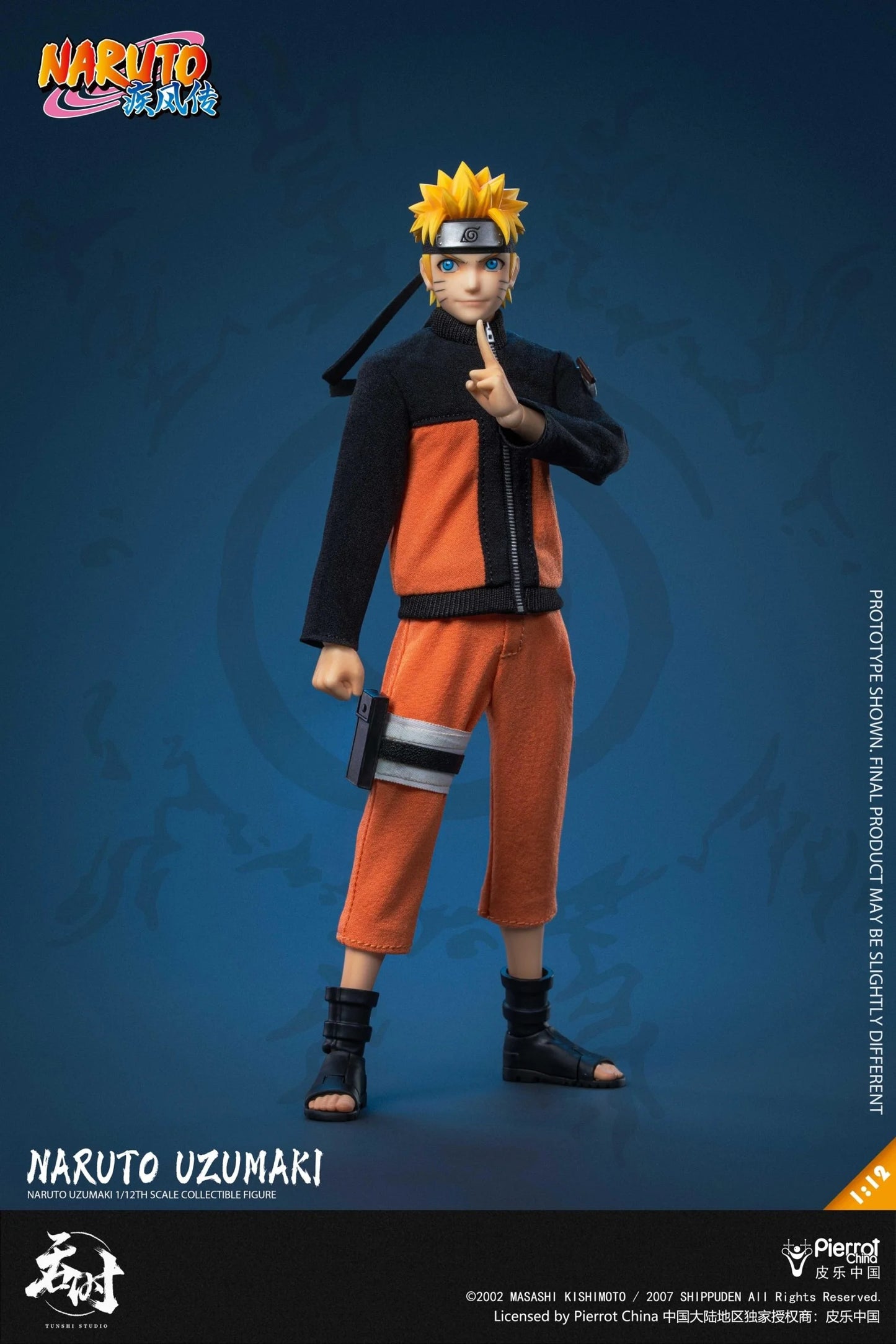 BACK ORDER – TUNSHI STUDIO TS-020 1/12 NARUTO SHIPPUDEN - NARUTO UZUMAKI (OFFICIALLY LICENSED IN MAINLAND CHINA)