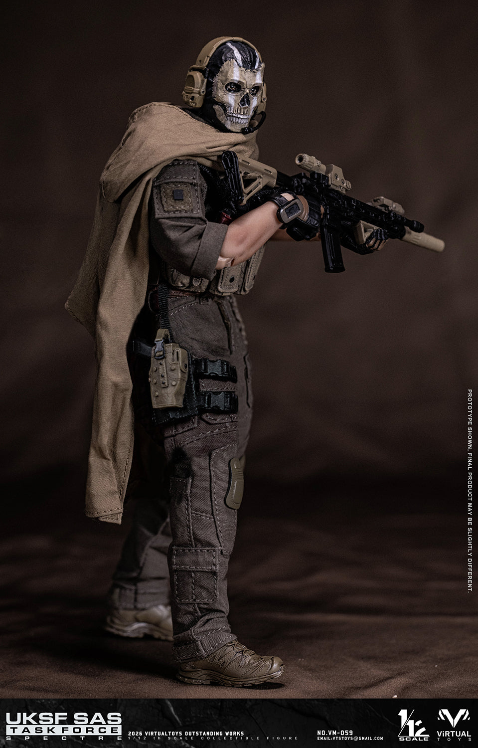 PRE ORDER – 1/12 VTSTOYS UK SAS TASK FORCE ACTION FIGURE NO.VM059