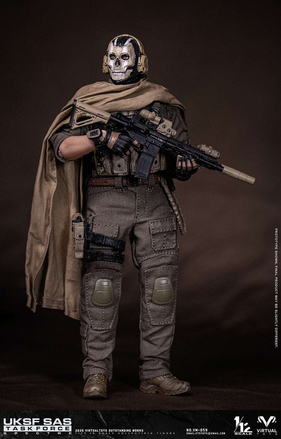 PRE ORDER – 1/12 VTSTOYS UK SAS TASK FORCE ACTION FIGURE NO.VM059