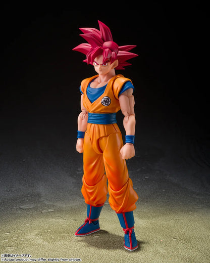 PRE ORDER – S.H.FIGUARTS DRAGON BALL SUPER - SUPER SAIYAN GOD SON GOKU - GOD AURA