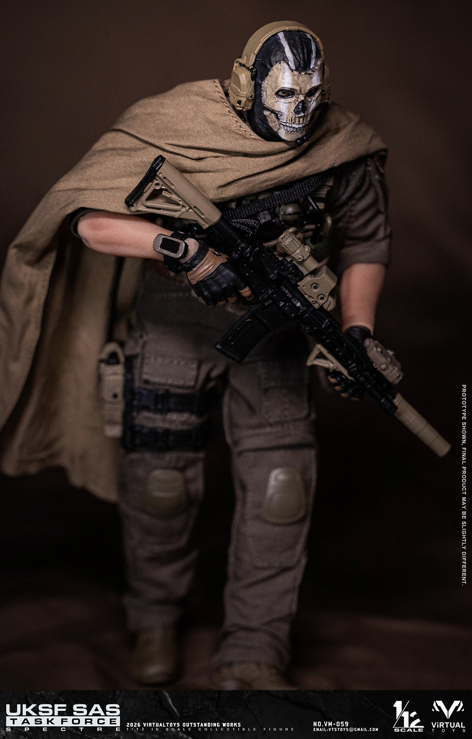 PRE ORDER – 1/12 VTSTOYS UK SAS TASK FORCE ACTION FIGURE NO.VM059