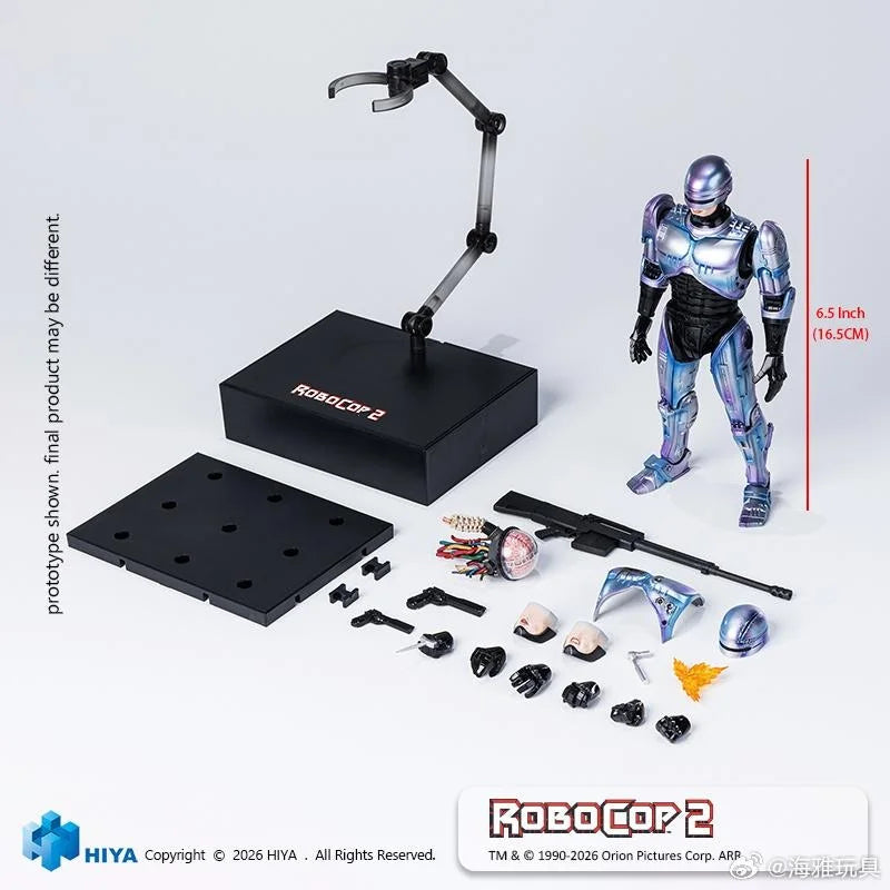PRE ORDER – 1/12 HIYA EXQUISITE SUPER SERIES SCALE 6.5 INCH ROBOCOP 2 ROBOCOP