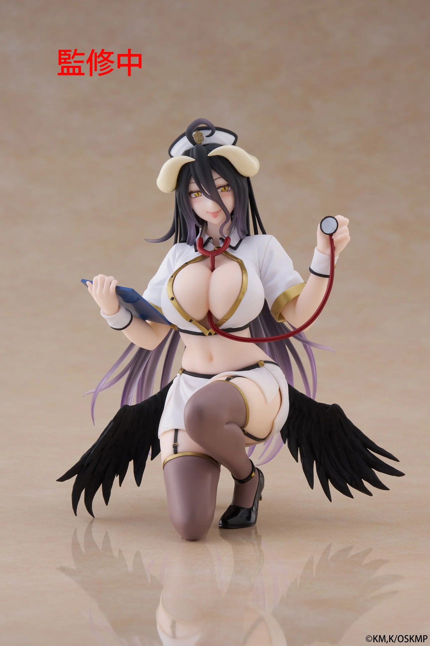 PRE ORDER – OVERLORD DESKTOP CUTE FIGURE - ALBEDO (NURSE VER.)