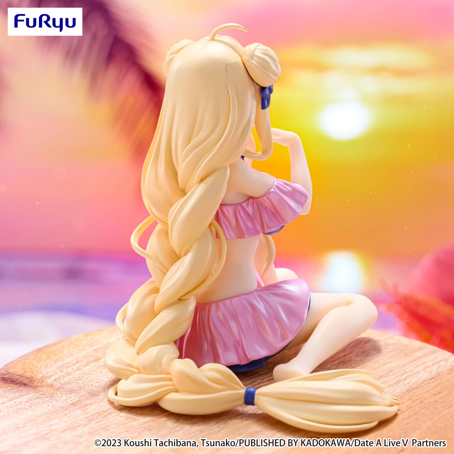 PRE ORDER – DATE A LIVE V NOODLE STOPPER FIGURE - MUKURO HOSHIMIYA SWIMSUIT PASTEL PINK COLOR VER.