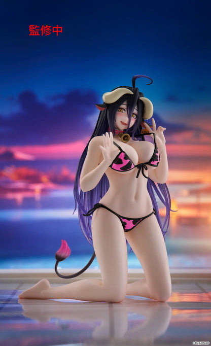PRE ORDER – OVERLORD DESKTOP CUTE FIGURE - ALBEDO ( COW-PRINT SWIMSUIT VER. ) RENEWAL