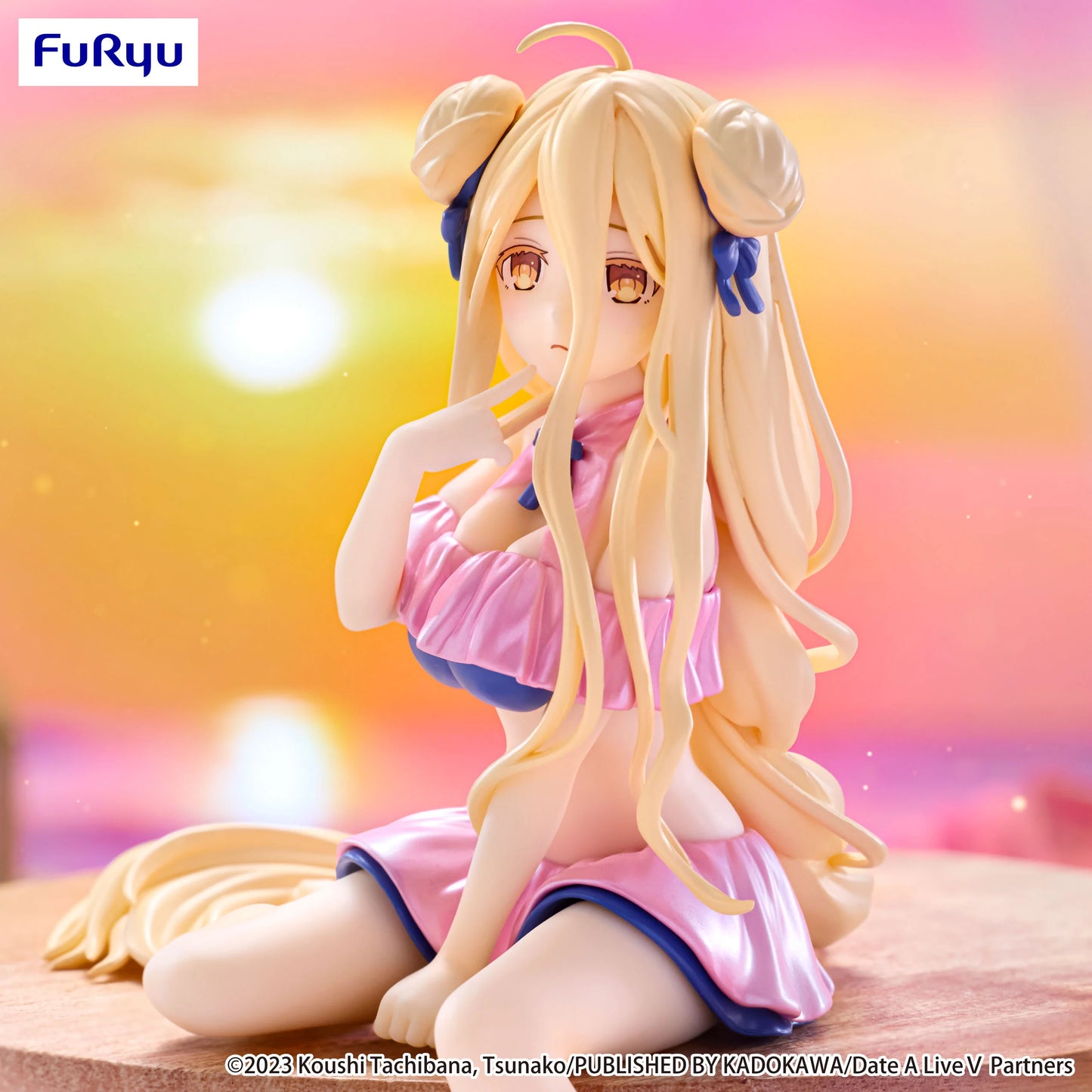 PRE ORDER – DATE A LIVE V NOODLE STOPPER FIGURE - MUKURO HOSHIMIYA SWIMSUIT PASTEL PINK COLOR VER.