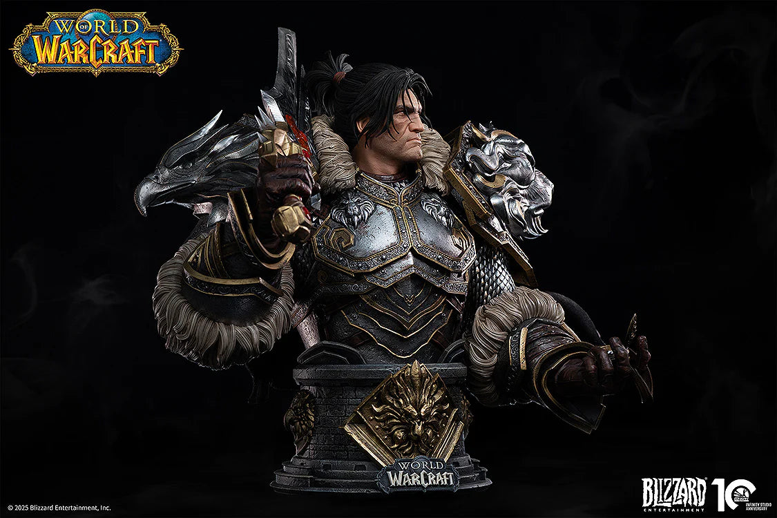 PRE ORDER – 1/3 INFINITY STUDIO X BLIZZARD WORLD OF WARCRAFT - VARIAN WRYNN BUST MODEL