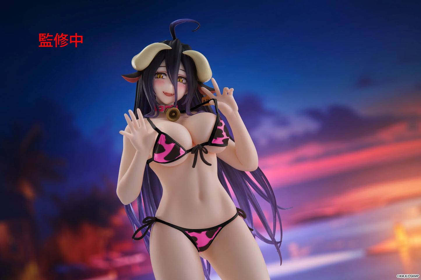 PRE ORDER – OVERLORD DESKTOP CUTE FIGURE - ALBEDO ( COW-PRINT SWIMSUIT VER. ) RENEWAL