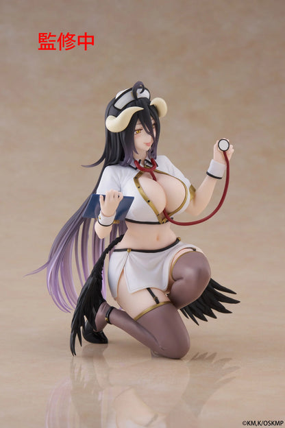 PRE ORDER – OVERLORD DESKTOP CUTE FIGURE - ALBEDO (NURSE VER.)