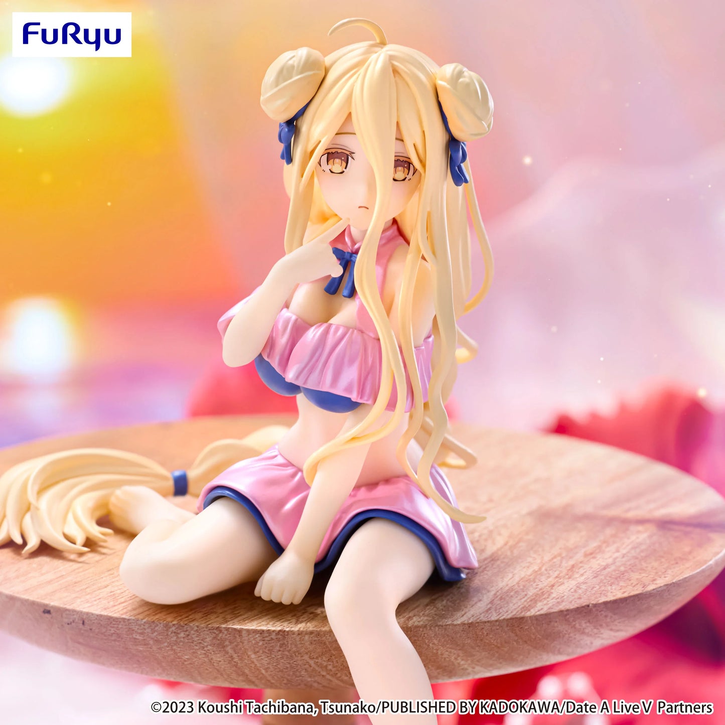 PRE ORDER – DATE A LIVE V NOODLE STOPPER FIGURE - MUKURO HOSHIMIYA SWIMSUIT PASTEL PINK COLOR VER.