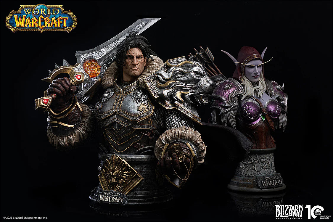 PRE ORDER – 1/3 INFINITY STUDIO X BLIZZARD WORLD OF WARCRAFT - VARIAN WRYNN BUST MODEL