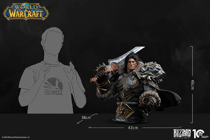 PRE ORDER – 1/3 INFINITY STUDIO X BLIZZARD WORLD OF WARCRAFT - VARIAN WRYNN BUST MODEL