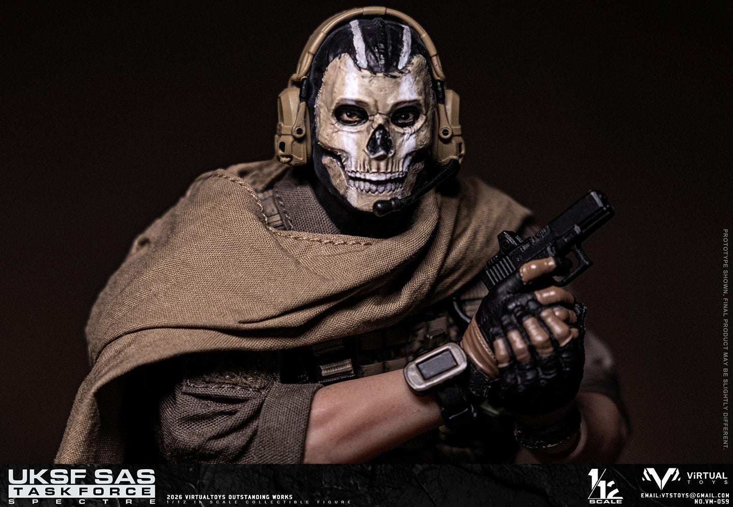 PRE ORDER – 1/12 VTSTOYS UK SAS TASK FORCE ACTION FIGURE NO.VM059