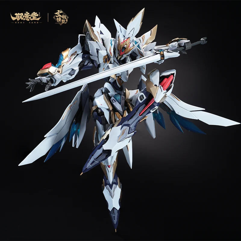 PRE ORDER – 1/100 SCALE EMP-02 + MC-02 PHONEIXE SET - HAO LING WHITE EMPEROR PHOENIX DEVINE ARMOR MODEL KIT