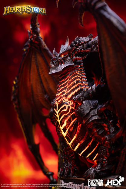 PRE ORDER – HEX COLLECTIBLES X BLIZZARD HEARTHSTONE DEATHWING CARD ART STATUE HEXFRAME05