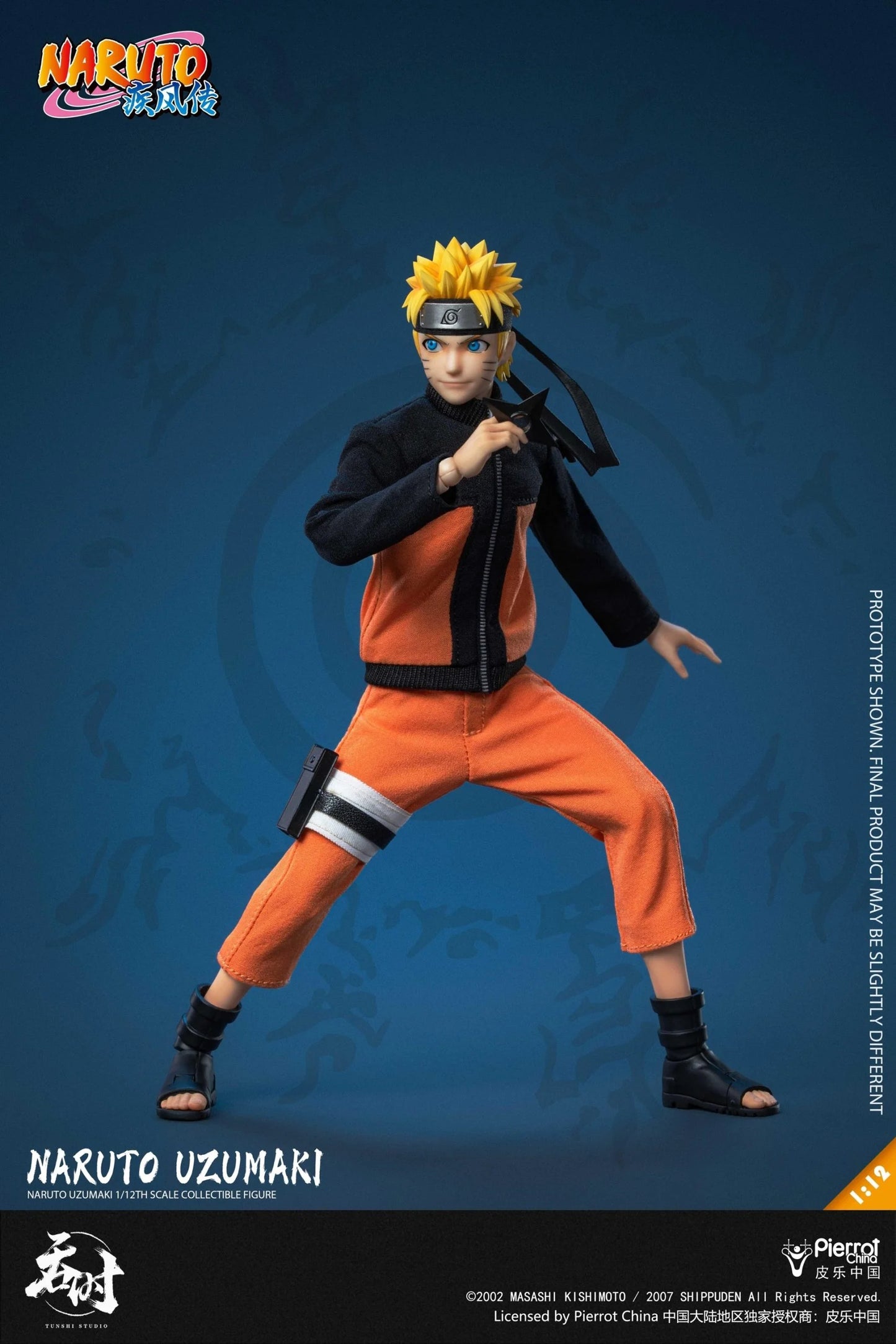 BACK ORDER – TUNSHI STUDIO TS-020 1/12 NARUTO SHIPPUDEN - NARUTO UZUMAKI (OFFICIALLY LICENSED IN MAINLAND CHINA)