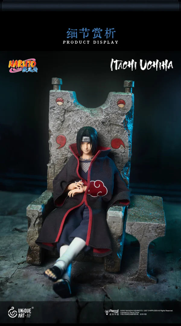 PRE ORDER – UNIQUE ART 1/12 NARUTO SHIPPUDEN - UCHIHA ITACHI PLAYABLE VERSION UA001B