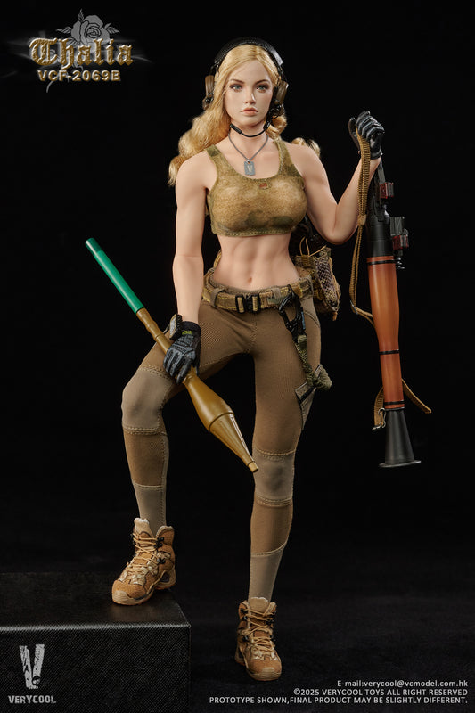 PRE ORDER – 1/6 DESERT FEMALE SOLDIER THALIA ACTION FIGURE BLONDE HAIR VER