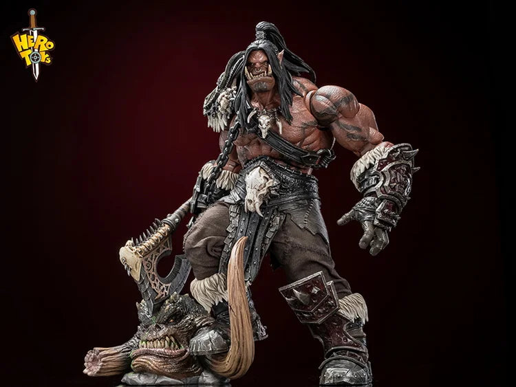 PRE ORDER – 1/10 WORLD OF WARCRAFT - TRIBAL BATTLE SONG - WAR CHIEF - GROMMASH HELLSCREAM ACTION FIGURE