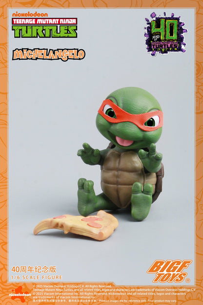 PRE ORDER – 1/6 TMNT MICHELANGELO 40TH ANNIVERSARY ACTION FIGURE BIGF-004