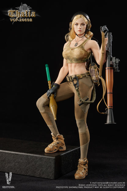 PRE ORDER – 1/6 DESERT FEMALE SOLDIER THALIA ACTION FIGURE BLONDE HAIR VER