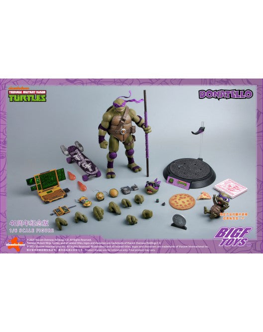 PRE ORDER – 1/6 TMNT DONATELLO 40TH ANNIVERSARY EDITION ACTION FIGURE BIGF-003