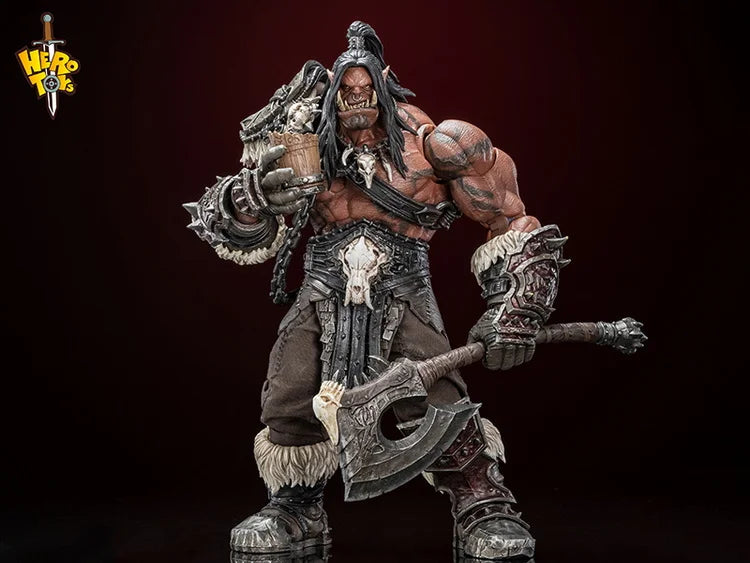 PRE ORDER – 1/10 WORLD OF WARCRAFT - TRIBAL BATTLE SONG - WAR CHIEF - GROMMASH HELLSCREAM ACTION FIGURE