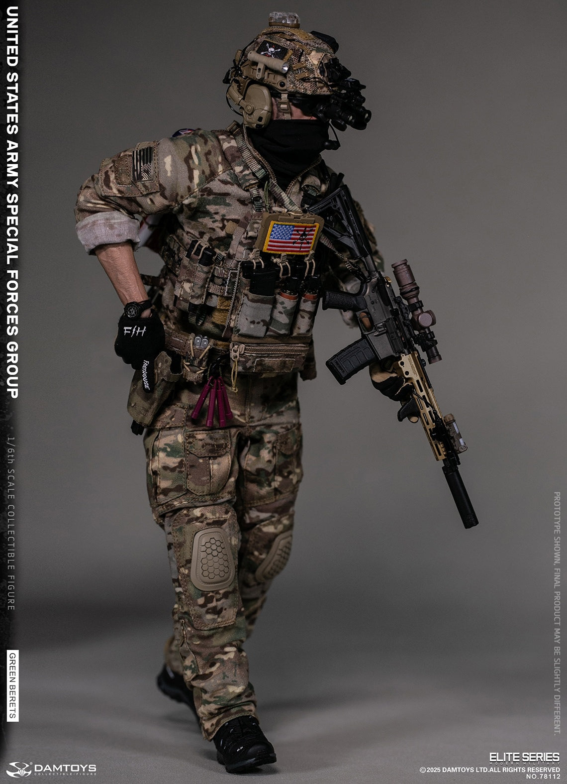PRE ORDER – 1/6 U.S. ARMY SPECIAL FORCES GROUP GREEN BERETS ACTION FIGURE 78112
