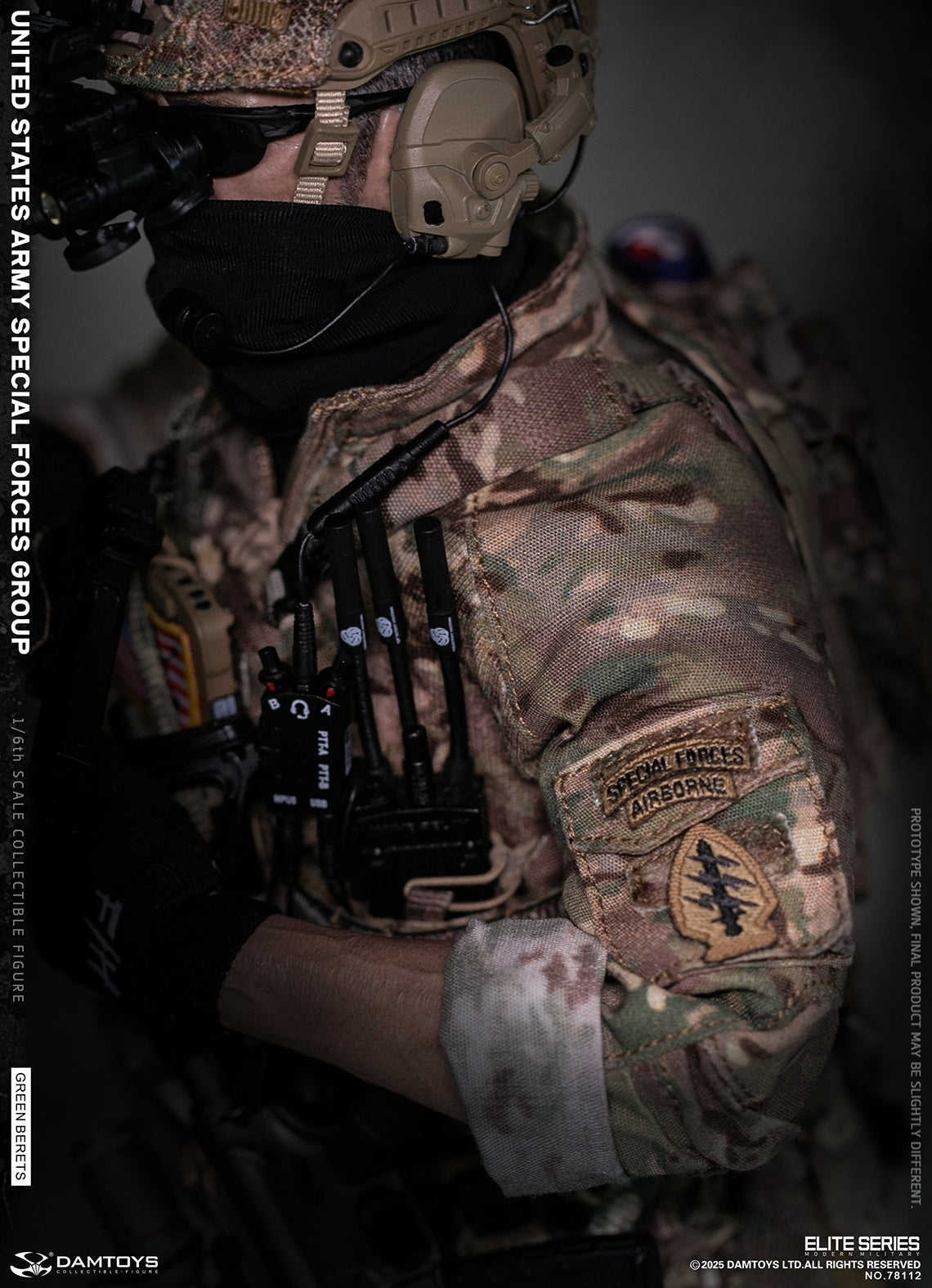 PRE ORDER – 1/6 U.S. ARMY SPECIAL FORCES GROUP GREEN BERETS ACTION FIGURE 78112