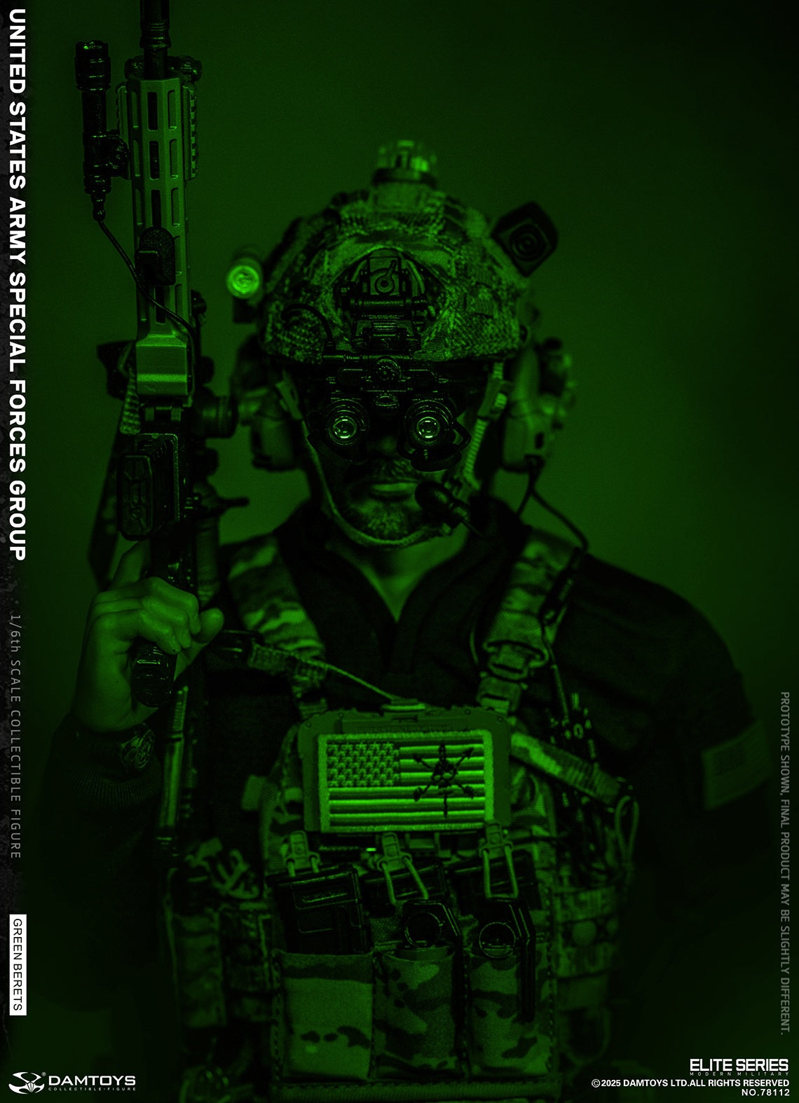 PRE ORDER – 1/6 U.S. ARMY SPECIAL FORCES GROUP GREEN BERETS ACTION FIGURE 78112