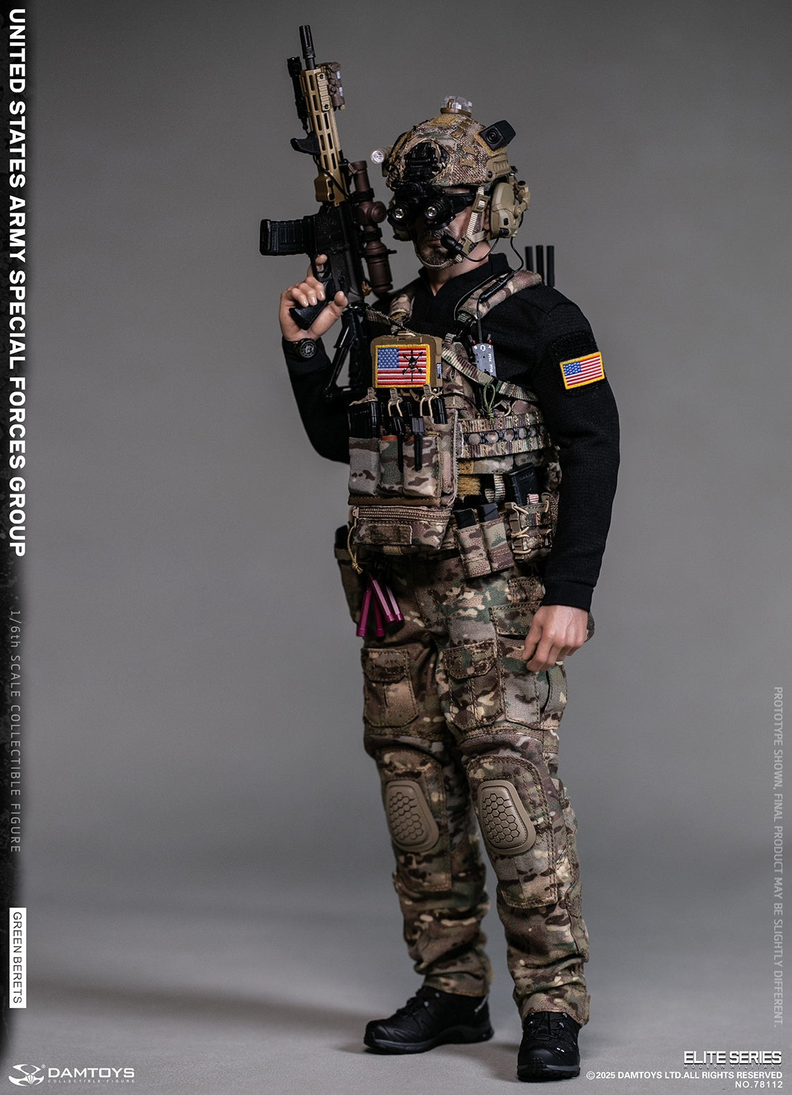 PRE ORDER – 1/6 U.S. ARMY SPECIAL FORCES GROUP GREEN BERETS ACTION FIGURE 78112