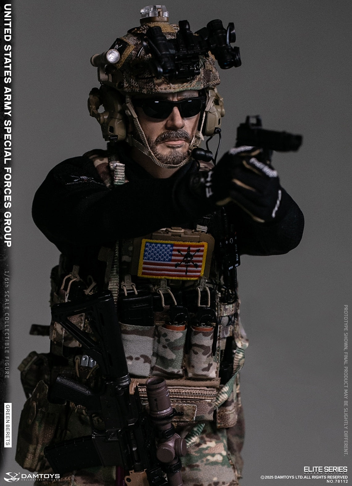 PRE ORDER – 1/6 U.S. ARMY SPECIAL FORCES GROUP GREEN BERETS ACTION FIGURE 78112