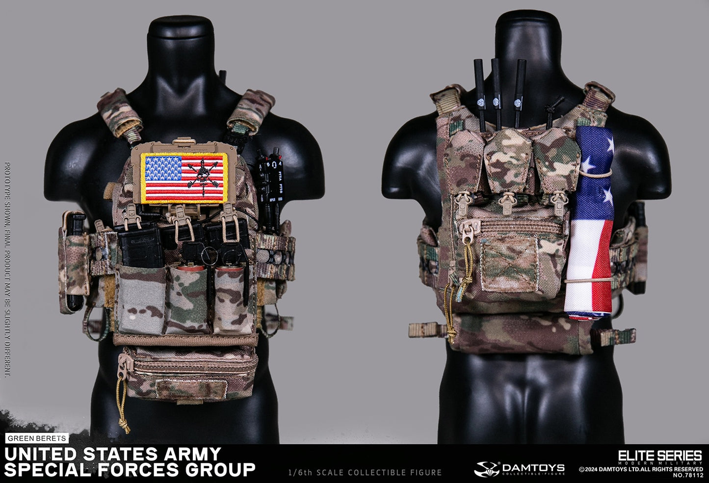 PRE ORDER – 1/6 U.S. ARMY SPECIAL FORCES GROUP GREEN BERETS ACTION FIGURE 78112