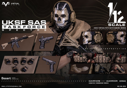 PRE ORDER – 1/12 VTSTOYS UK SAS TASK FORCE ACTION FIGURE NO.VM059