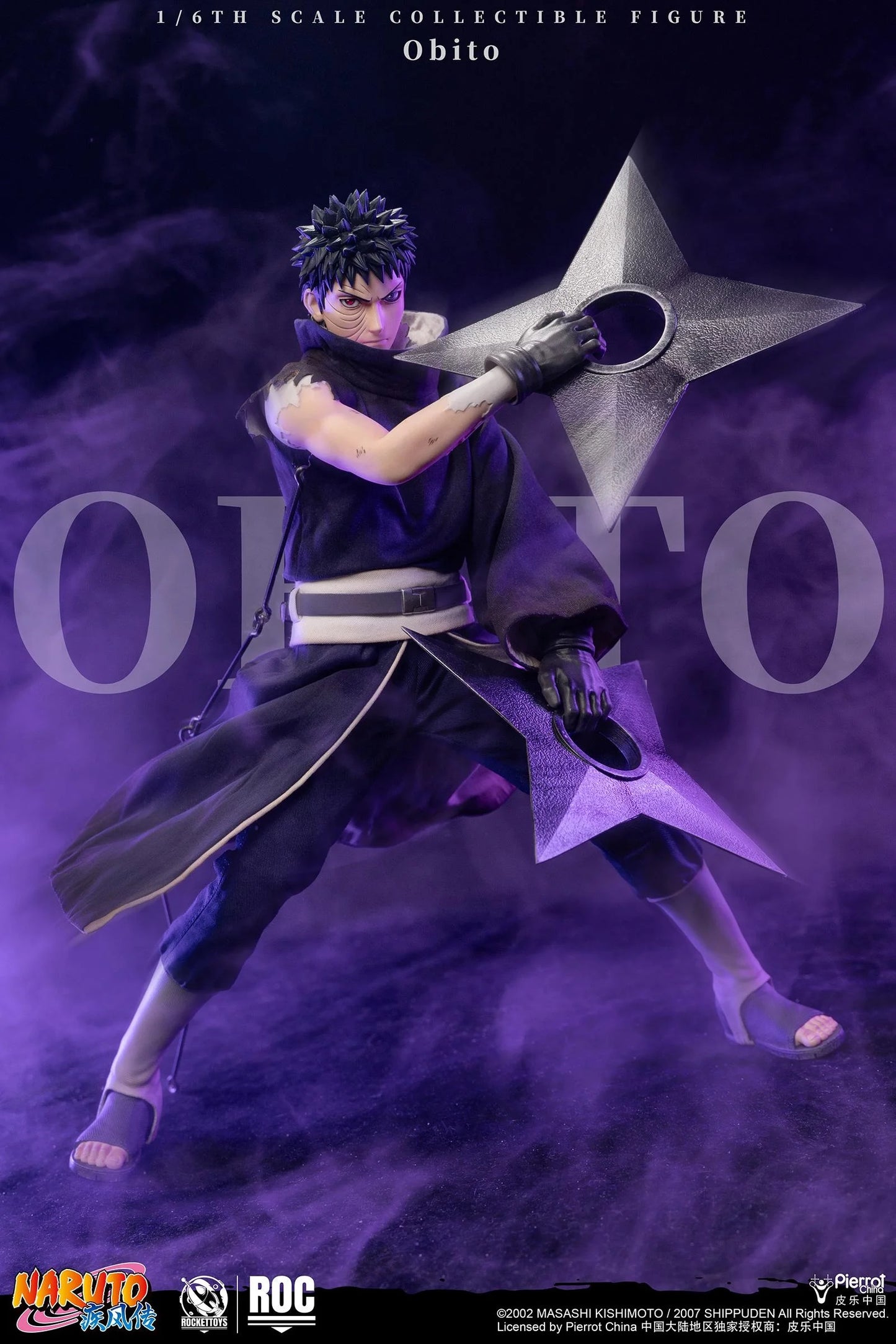 PRE ORDER – ROCKETTOYS ROC-022 1/6 NARUTO SHIPPUDEN OBITO