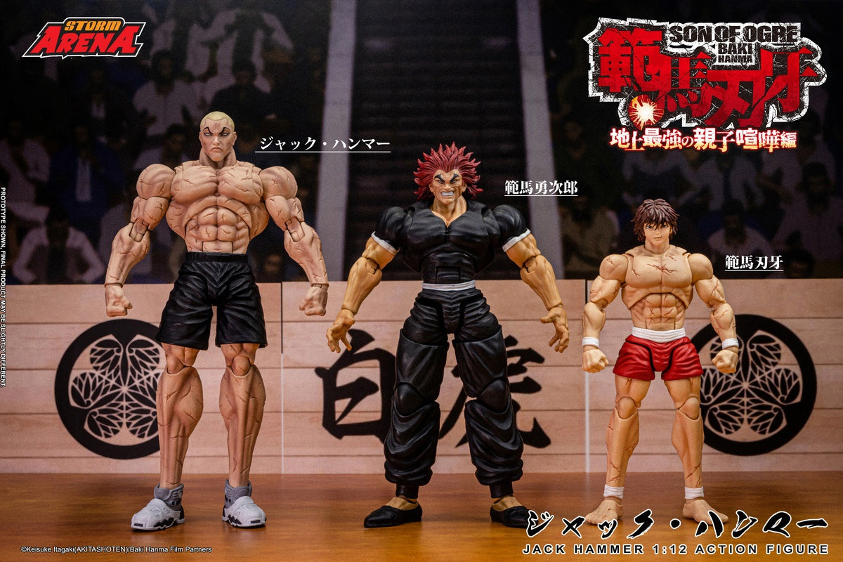 PRE ORDER – 1/12 BAKI HANMA : JACK HAMMER - SON OF OGRE ACTION FIGURE BHSA04
