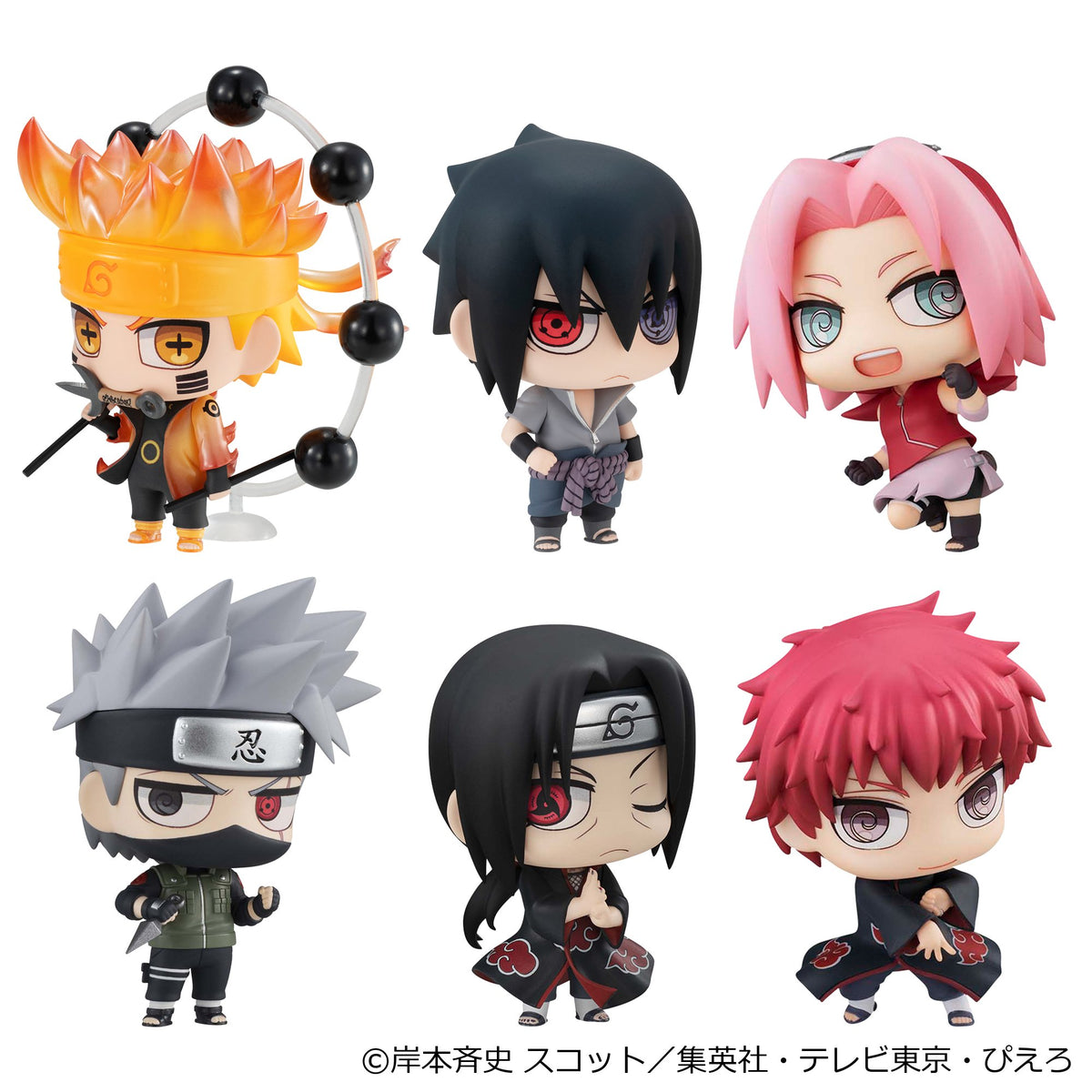 PRE ORDER – CHIMIMEGA SERIES NARUTO SHIPPUDEN MASCOT COLLECTION 1 (BOX OF 6)