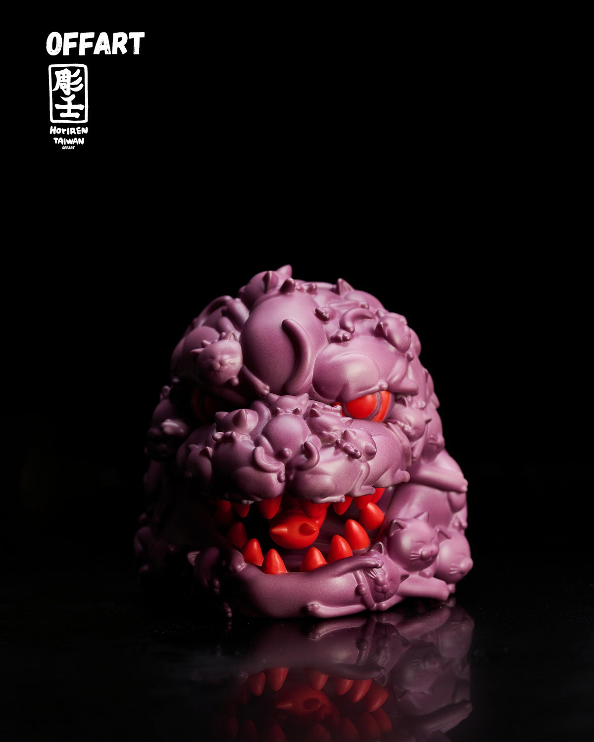 PRE ORDER – OFFART X HORIREN 12CM HUNDRED CATS GUREN RED FLAME THERMO MINI BUST - PURPLE FLAME FUSION