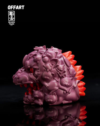 PRE ORDER – OFFART X HORIREN 12CM HUNDRED CATS GUREN RED FLAME THERMO MINI BUST - PURPLE FLAME FUSION