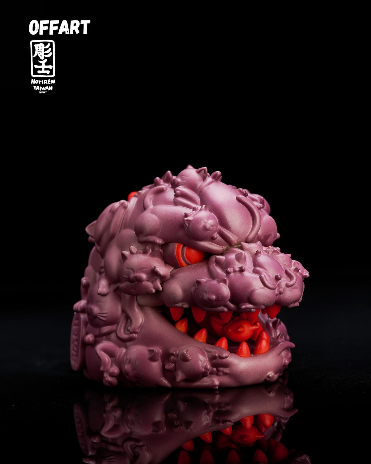 PRE ORDER – OFFART X HORIREN 12CM HUNDRED CATS GUREN RED FLAME THERMO MINI BUST - PURPLE FLAME FUSION