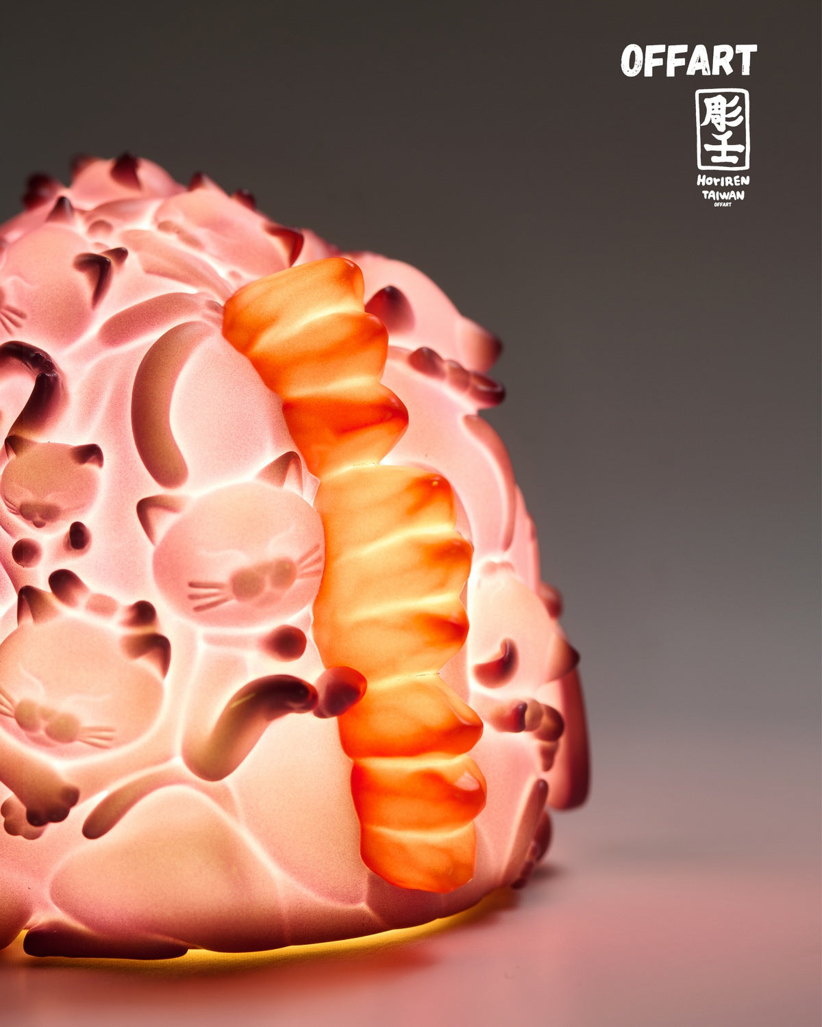 PRE ORDER – OFFART X HORIREN 12CM HUNDRED CATS GUREN RED FLAME THERMO MINI BUST - PURPLE FLAME FUSION