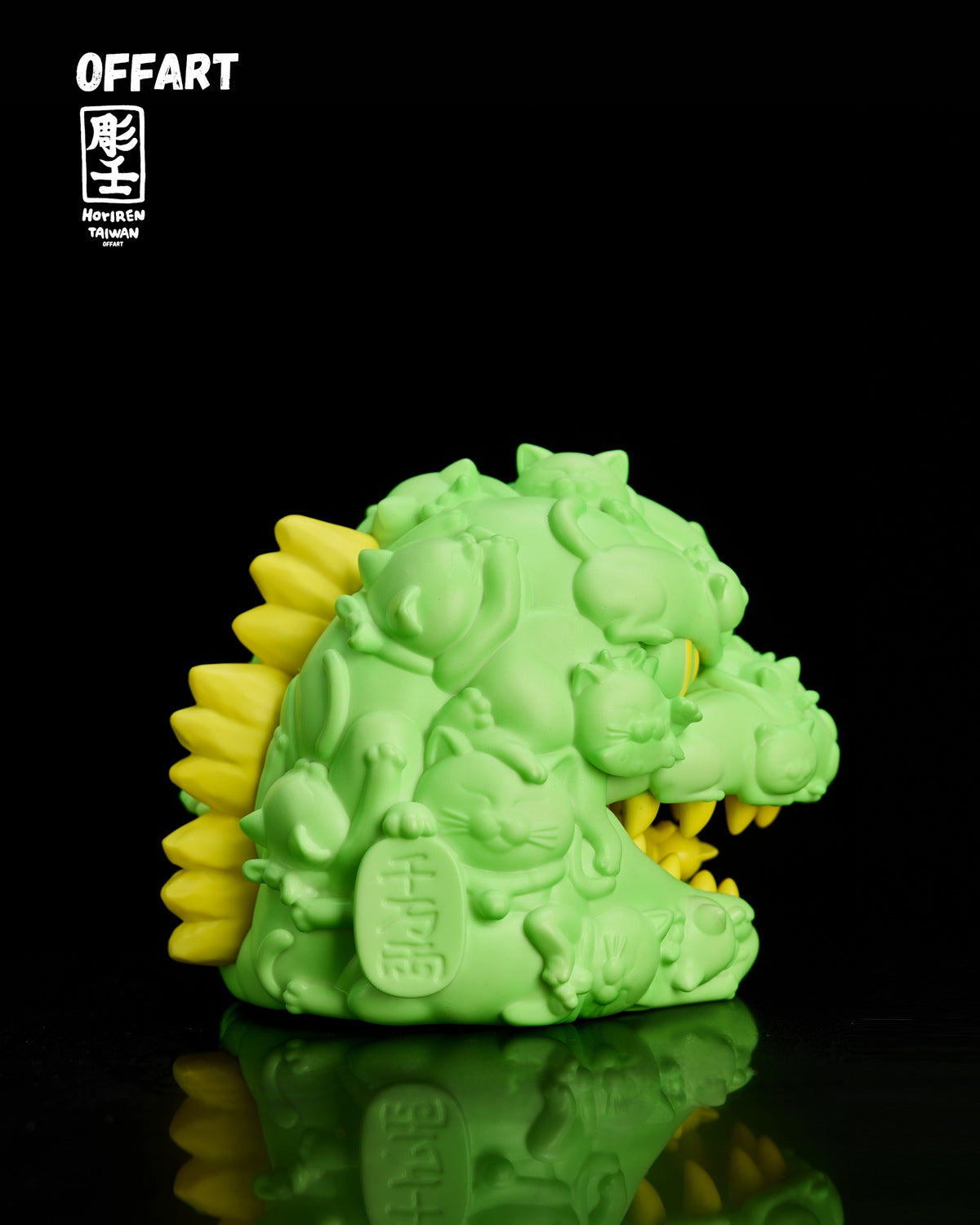 PRE ORDER – OFFART X HORIREN 12CM HUNDRED CATS GUREN RED FLAME THERMO MINI BUST - PURPLE FLAME FUSION