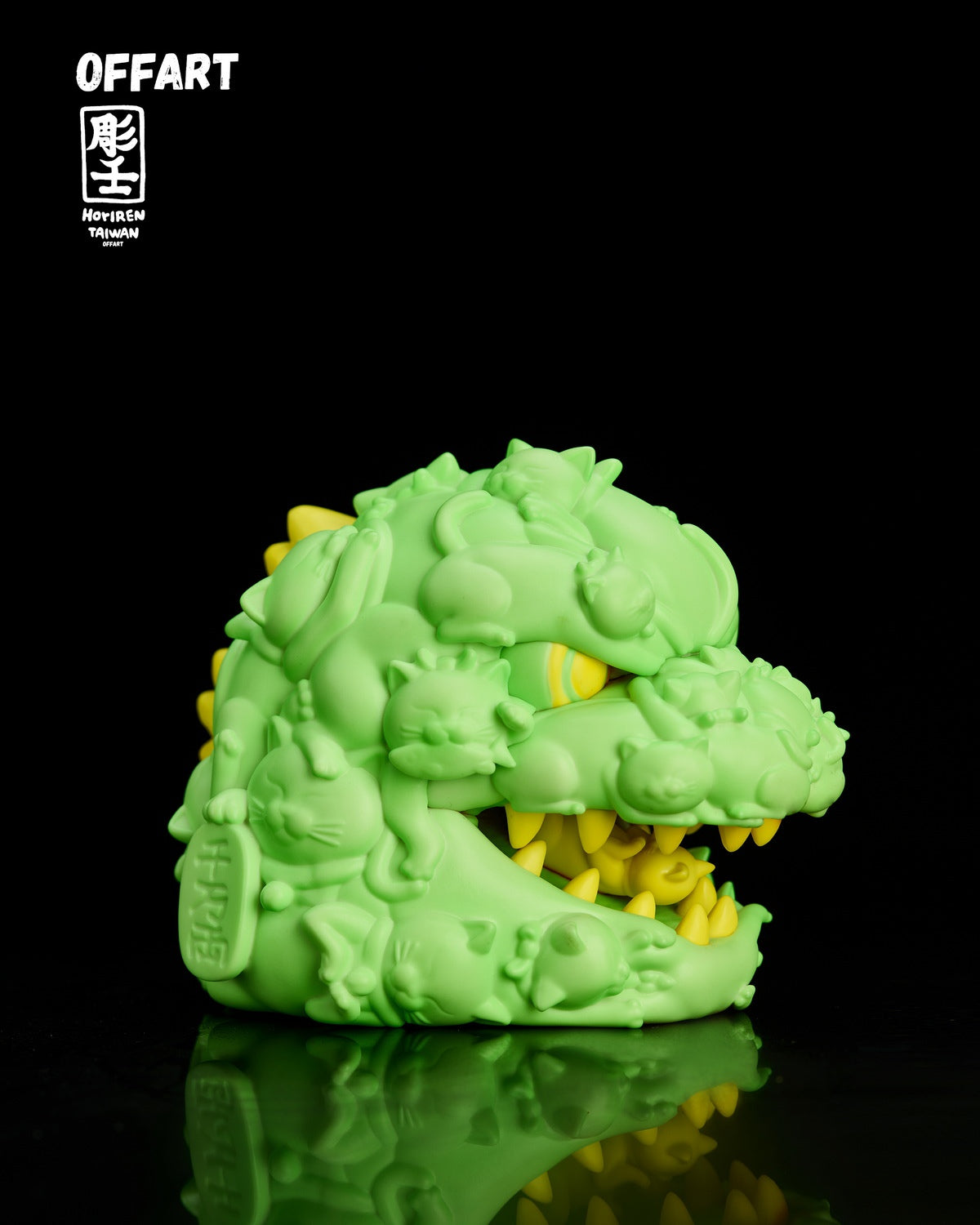 PRE ORDER – OFFART X HORIREN 12CM HUNDRED CATS GUREN RED FLAME THERMO MINI BUST - PURPLE FLAME FUSION