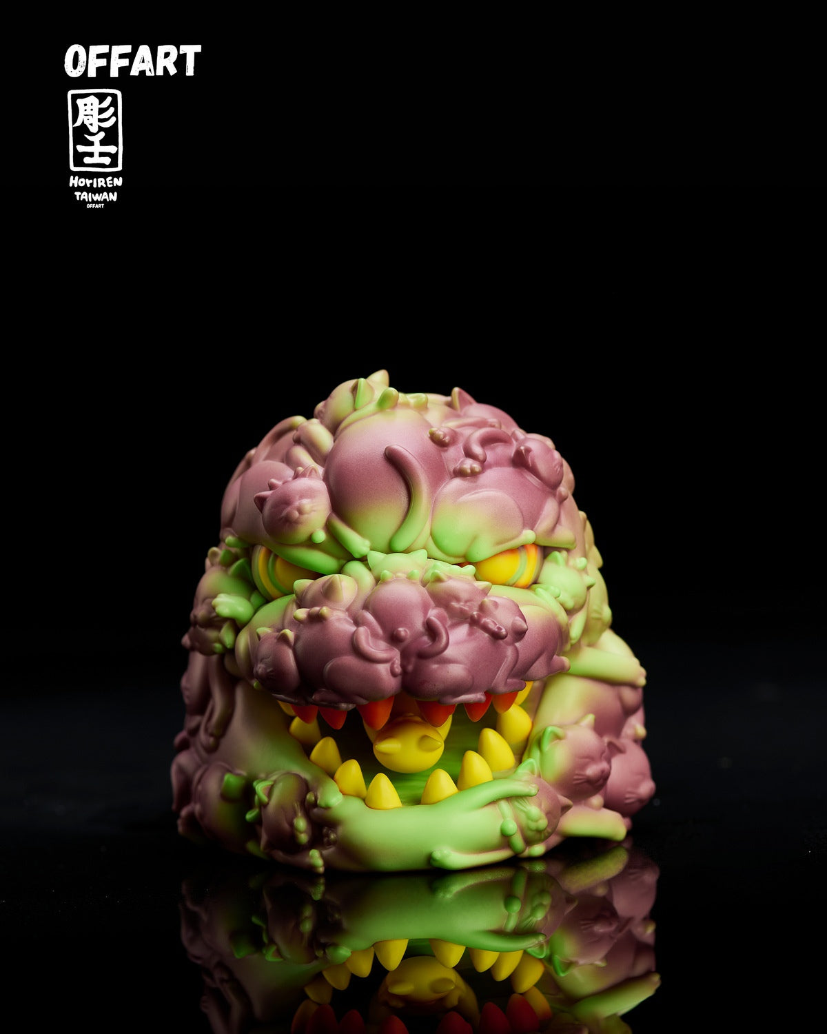 PRE ORDER – OFFART X HORIREN 12CM HUNDRED CATS GUREN RED FLAME THERMO MINI BUST - PURPLE FLAME FUSION